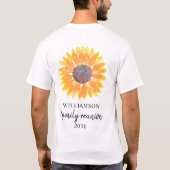 ひまわりファミリーリユニオン Tシャツ (裏面)