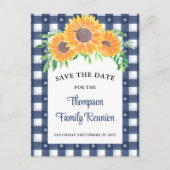 ひまわりファミリー懇親会日付の保存 案内ポストカード (正面)