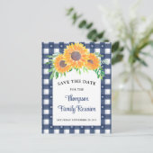 ひまわりファミリー懇親会日付の保存 案内ポストカード (スタンド正面)
