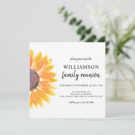 ひまわりファミリー懇親会 招待状 (スタンド正面)