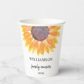 ひまわりファミリー懇親会 紙コップ (正面)