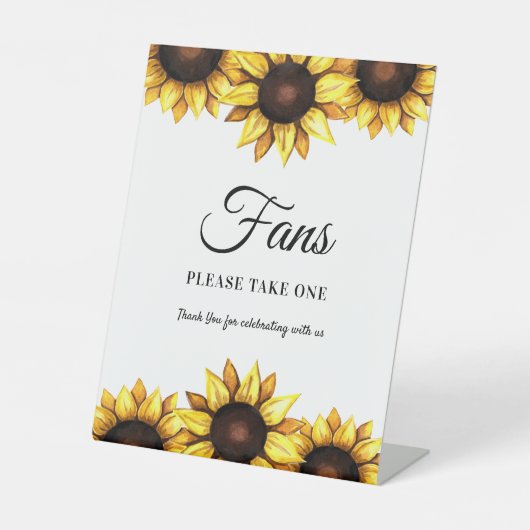 ひまわりファン結婚のフローラ台座看板 台座サイン (正面)