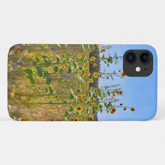 ひまわりファームスタイルフラワーアートフォンケース Case-Mate iPhoneケース (裏面(横))