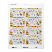 ひまわりファームハウス素朴スクリプト卵カートンラベル ラベル (フルシート)