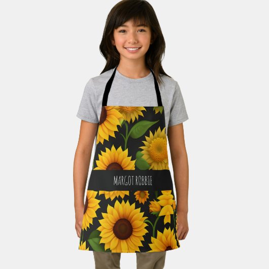 ひまわりファーム3Dアイソメパターン エプロン (インサイチュ)