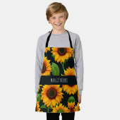 ひまわりファーム3Dパタカラフルーン エプロン (着用した状態)