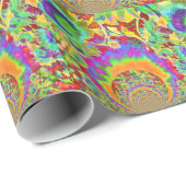 ひまわりフィールド永遠 – オレンジ ラッピングペーパー (ロールコーナー)