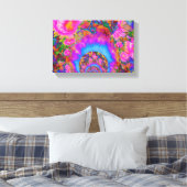 ひまわりフィールド永遠 – ピンク キャンバスプリント (インサイチュ (寝室))