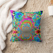 ひまわりフィールド永遠 – 青 クッション (ブランケット)