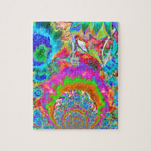 ひまわりフィールド永遠 – 青 ジグソーパズル (縦)