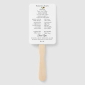 ひまわりフィールド結婚式 プログラム ハンドファン (裏面)