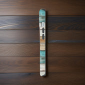 ひまわりフェイクの緑の風化木材イニシャル iPhone 15ケース