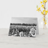 ひまわりフェスティバル空白の挨拶 カード (黄色い花)