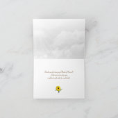 ひまわりフェンスブライダルパーティありがとう サンキューカード (内部)