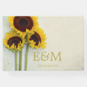 ひまわりフォトエレガ素朴ントウェディング ゲストブック (裏面)