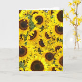 ひまわりフォトカード カード (黄色い花)