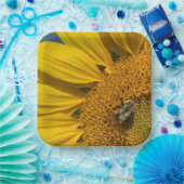 ひまわりフォトサマービー植物園 ペーパープレート (パーティー)