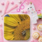 ひまわりフォトサマービー植物園 ペーパープレート (パーティー)