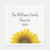 ひまわりフォトサマーファミリー懇親会バーベキュー スタンダードランチョンナプキン (正面)