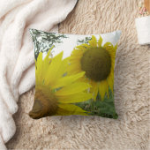 ひまわりフォトスロークッション41cm x 41cm クッション (ブランケット)