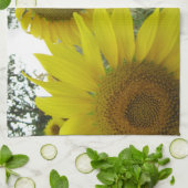 ひまわりフォトティータオル40.6 cm x 61 cm キッチンタオル (折り畳み)