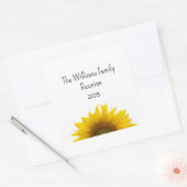 ひまわりフォトファミリー懇親会サマーバーベキュー スクエアシール (封筒)