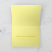 ひまわりフォトワード考えるタイポグラフィズ・オブ・ユー カード (内部)