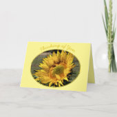 ひまわりフォトワード考えるタイポグラフィズ・オブ・ユー カード (正面)