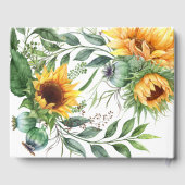 ひまわりフォト悔やみや弔慰葬儀水彩 ゲストブック (裏面)