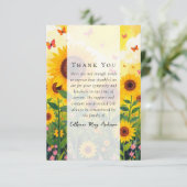 ひまわりフォト悔やみや弔慰葬儀記念館 サンキューカード (スタンド正面)