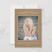 ひまわりフォト悔やみや弔慰葬儀 サンキューカード (裏面)