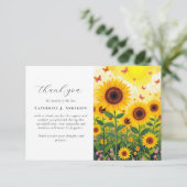 ひまわりフォト悔やみや弔慰葬祭記念碑 サンキューカード (スタンド正面)