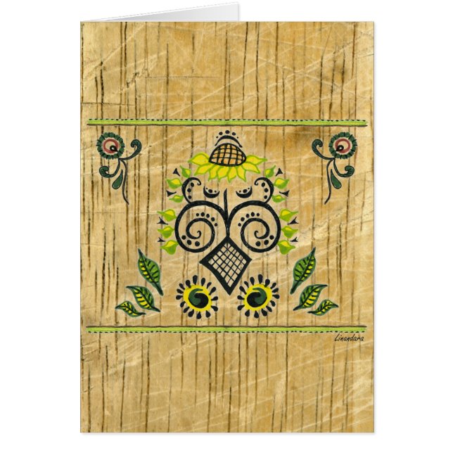 ひまわりフォークパターンバイアレクサンドラ調理師 (正面)