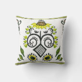 ひまわりフォークパターンバイアレクサンドラ調理師 クッション (裏面)