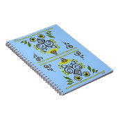 ひまわりフォークパターンバイアレクサンドラ調理師 ノートブック (右側)