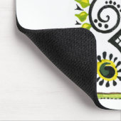 ひまわりフォークパターンバイアレクサンドラ調理師 マウスパッド (コーナー)