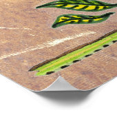 ひまわりフォーク模様 ポスター (角)