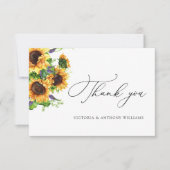 ひまわりフラットサンキューカード サンキューカード (正面)