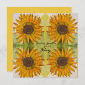 ひまわりフラットサンキューカード サンキューカード (正面/裏面)