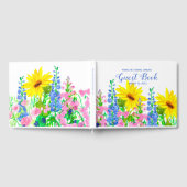 ひまわりフラワーガーデンブライダルシャワー ゲストブック (全面)