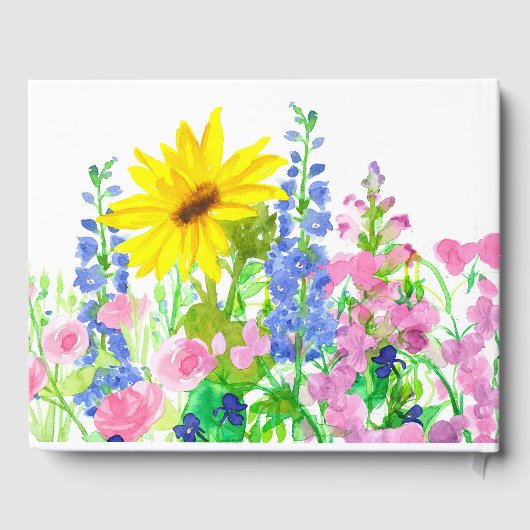 ひまわりフラワーガーデンブライダルシャワー ゲストブック (裏面)