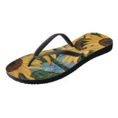 ひまわりフリップフロップ ビーチサンダル (アングル)