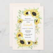 ひまわりフレーム 招待状 (正面/裏面)