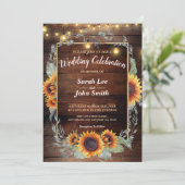 ひまわりフレーム 招待状 (スタンド正面)