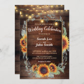 ひまわりフレーム 招待状 (正面/裏面)