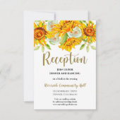 ひまわりフローラウェディングレセプションインサート 招待状 (正面)