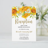 ひまわりフローラウェディングレセプションインサート 招待状 (スタンド正面)