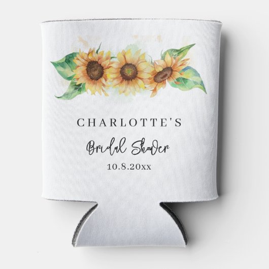 ひまわりフローラカスタムブライダルシャワー 缶クーラー (正面)