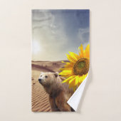 ひまわりフローラクマ風呂タオルのセット バスタオルセット (ハンドタオル)