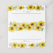 ひまわりフローラシャワーゲスト名座席表 プレイスカード (外部開封)